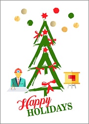 Architects Tree Holiday Card