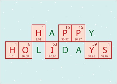Chemical Engineer Holiday Card