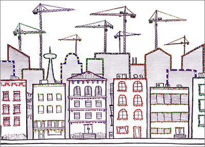 City Under Construction (Glossy White) 