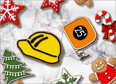 Construction Cookies (Glossy White) 