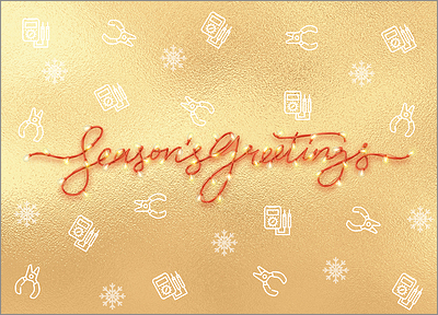 Electrical Gold Card (Glossy White) 