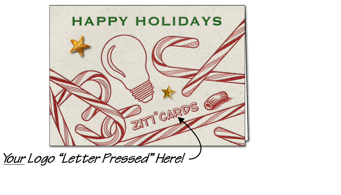 Electrical Logo Candy Canes (Glossy White)