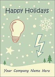 Electrical Snowfall Card