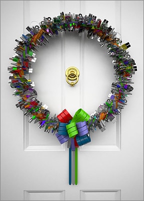 Electrical Wreath (Glossy White) 