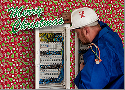Electrician Holiday Card