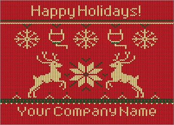 Electricians Reindeer Christmas Card