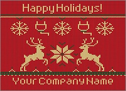 Electricians Reindeer Christmas Card