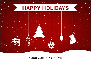 Engineer Ornaments Holiday Card