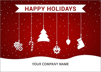 Engineer Ornaments Holiday Card