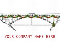 Festive Bridge Christmas Card