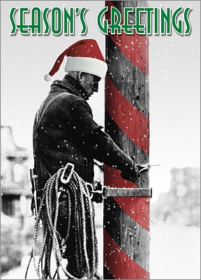 Lineman Candy Cane Pole (Glossy White) 