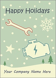 Mechanic Snowfall Card