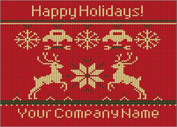 Mechanics Reindeer Christmas Card