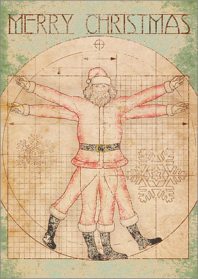Vitruvian Santa (Glossy White)