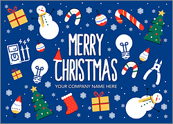 Voltage Seasons Greeting Card