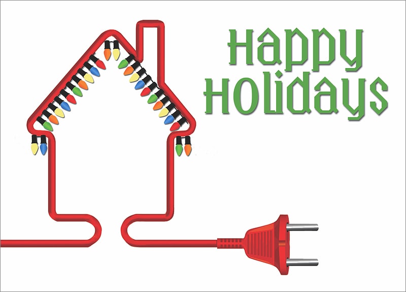 Electrician Christmas Personalized For Your Business