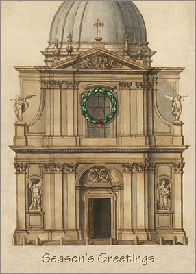 Wreath Under Dome (Glossy White)