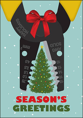 Electrical Business Christmas Card (Glossy White)