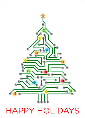 Electrical Engineering Christmas Tree (Glossy White)