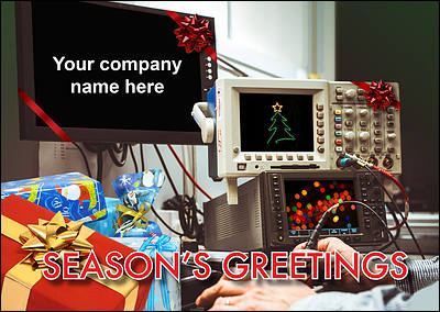 Electrical Engineers Christmas Card (Glossy White)