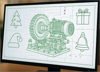 Engineering Christmas Card Screen