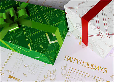 Gift Wrap Drawings (Glossy White)