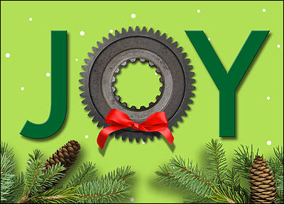 Mechanical Engineer Greeting Card (Glossy White)