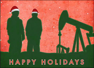 Petroleum Christmas Card (Glossy White)